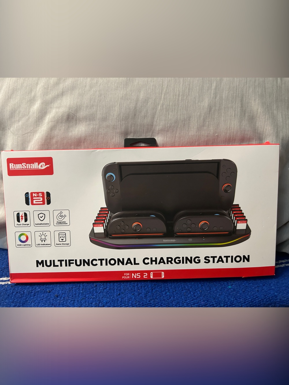 Black Multifunctional Charging Station for NS2